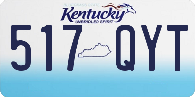 KY license plate 517QYT