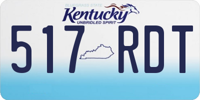 KY license plate 517RDT