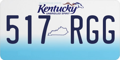 KY license plate 517RGG