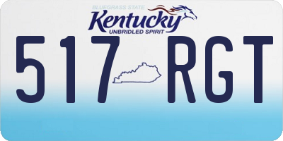 KY license plate 517RGT