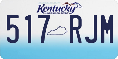 KY license plate 517RJM