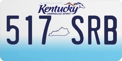 KY license plate 517SRB