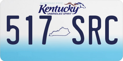 KY license plate 517SRC