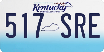 KY license plate 517SRE