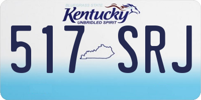 KY license plate 517SRJ
