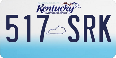 KY license plate 517SRK