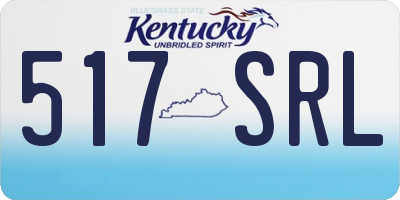 KY license plate 517SRL