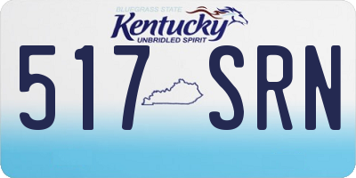 KY license plate 517SRN