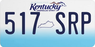 KY license plate 517SRP