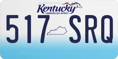KY license plate 517SRQ
