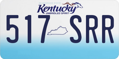 KY license plate 517SRR