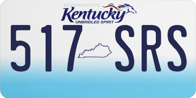 KY license plate 517SRS