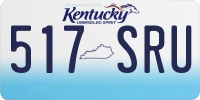 KY license plate 517SRU