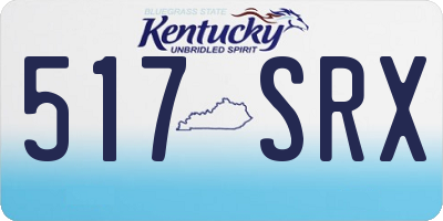 KY license plate 517SRX