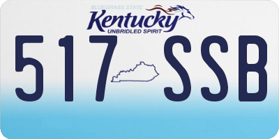 KY license plate 517SSB