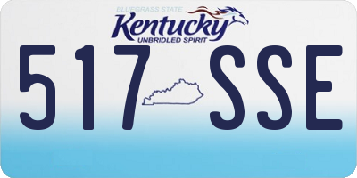 KY license plate 517SSE