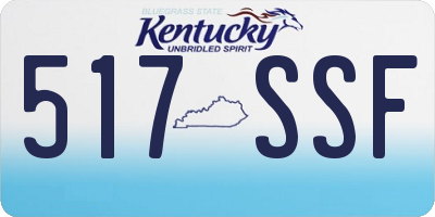 KY license plate 517SSF
