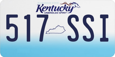 KY license plate 517SSI