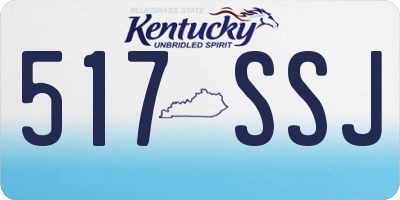 KY license plate 517SSJ