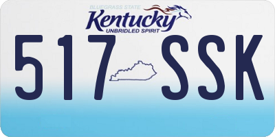 KY license plate 517SSK