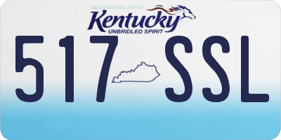 KY license plate 517SSL
