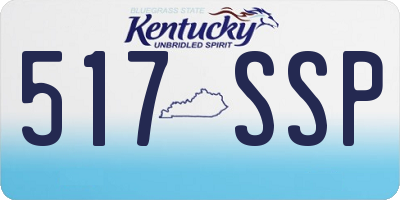 KY license plate 517SSP