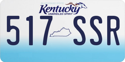 KY license plate 517SSR
