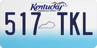 KY license plate 517TKL