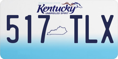 KY license plate 517TLX