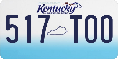 KY license plate 517TOO