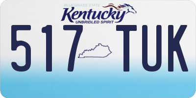 KY license plate 517TUK