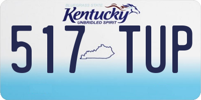 KY license plate 517TUP