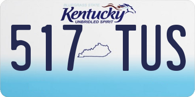 KY license plate 517TUS