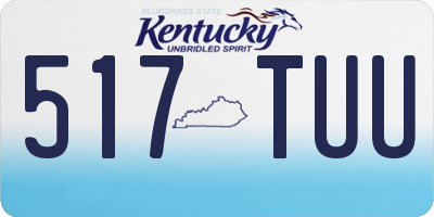 KY license plate 517TUU
