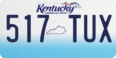 KY license plate 517TUX