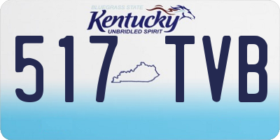 KY license plate 517TVB