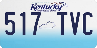KY license plate 517TVC