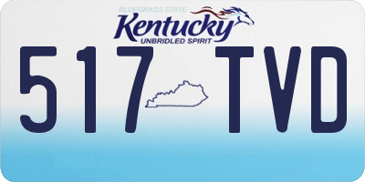 KY license plate 517TVD
