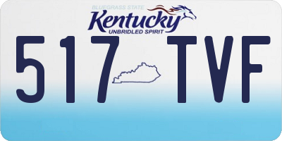KY license plate 517TVF