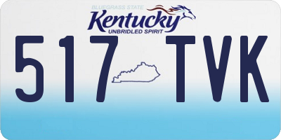 KY license plate 517TVK