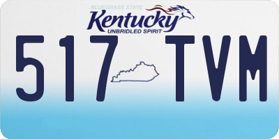 KY license plate 517TVM