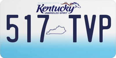KY license plate 517TVP