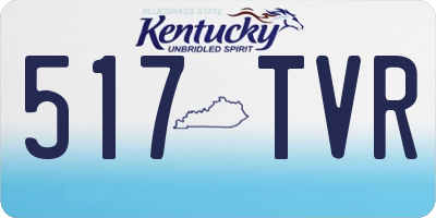 KY license plate 517TVR