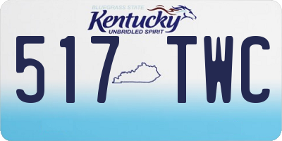 KY license plate 517TWC
