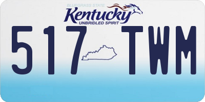KY license plate 517TWM