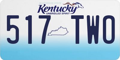 KY license plate 517TWO