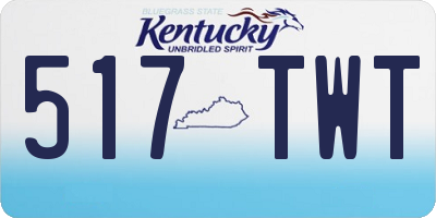 KY license plate 517TWT