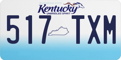 KY license plate 517TXM