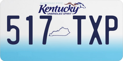 KY license plate 517TXP
