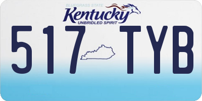 KY license plate 517TYB